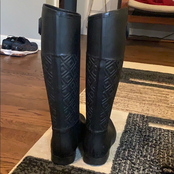 Tory Burch Marion Quilted Rain Boots - Picture 4 of 5